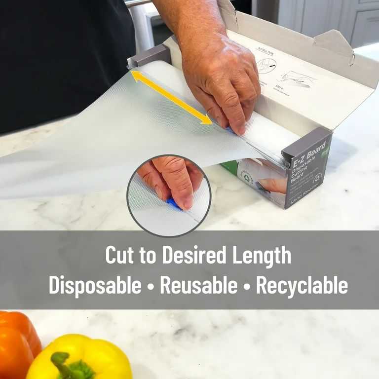 Disposable Cutting Board Mats – Flexible Chopping Sheets with Sliding Cutter